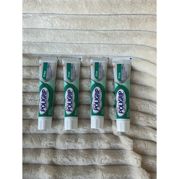 PoliGrip Denture Adhesive Cream (2.4 oz) – Free, Zinc Free – 4 Pack - Picture 3 of 3